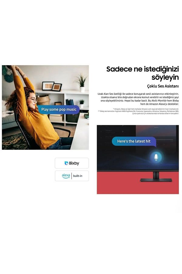 Samsung Akıllı Tv-monitör 109 Ekran 43" Wi-fi Apple Android Kablosuz Görüntü Aktarım-tizen Os Akıcı Arayüz - Görsel 6