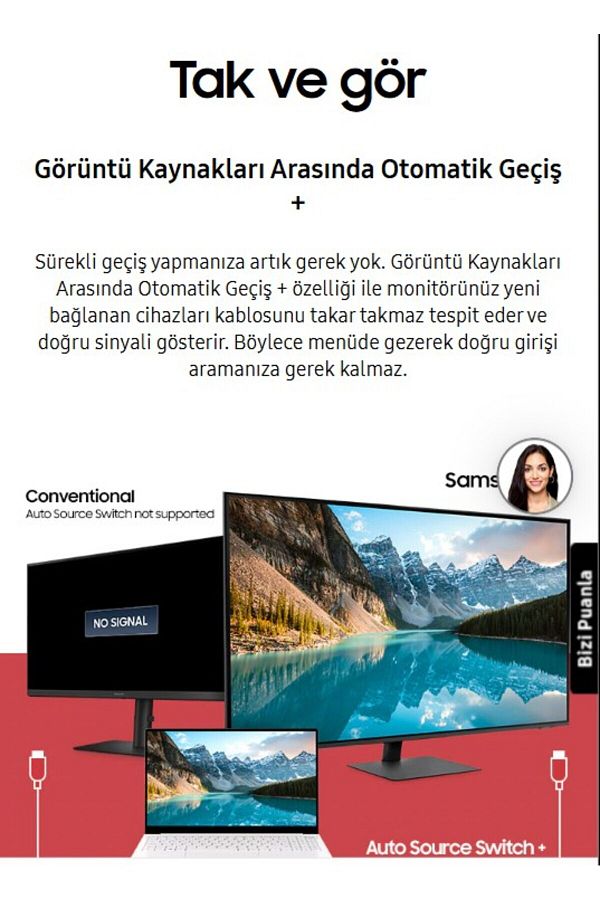 Samsung Kablosuz Klavye + SAMSUNG 109 EKRAN 43"  Wi-fi kablosuz Görüntü Aktarım Akıllı Monitör-TV - Görsel 6