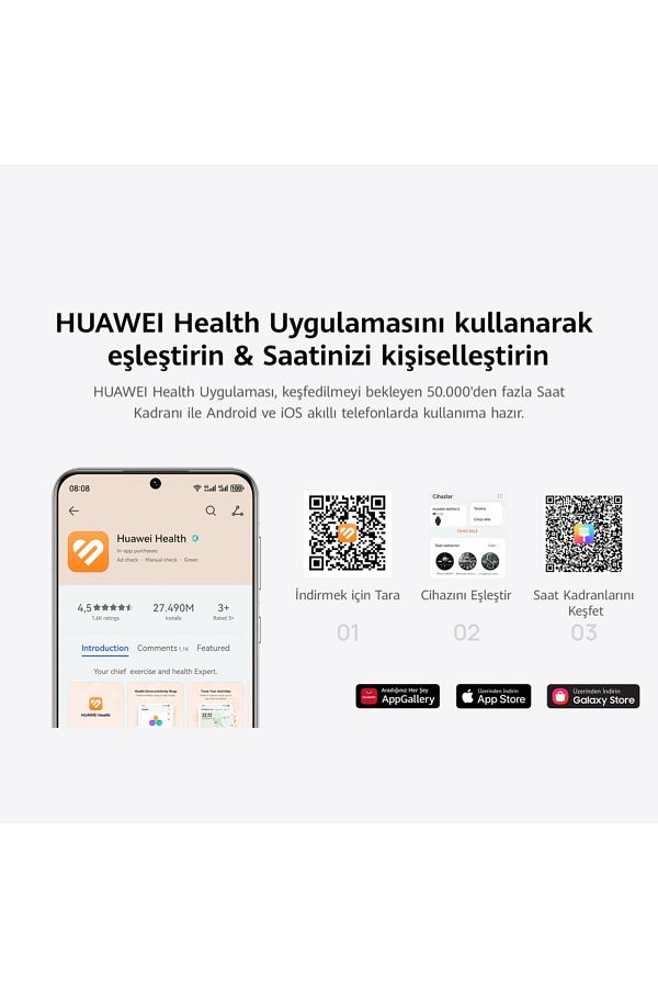 Huawei WATCH Fit 4 Pro (HUAWEI Türkiye Garantili) - Mavi - Görsel 8