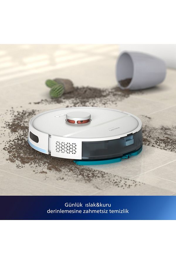 Philips Vaccum EvimTechx En Hızlı Series Xu2000 Islak Kuru Homerun Moplu Robot Süpürge Tek seferde Sil+Süpür - Görsel 7