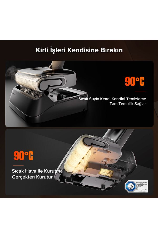 Roborock F25 RT Islak Kuru Akıllı Dikey Süpürge - Görsel 5