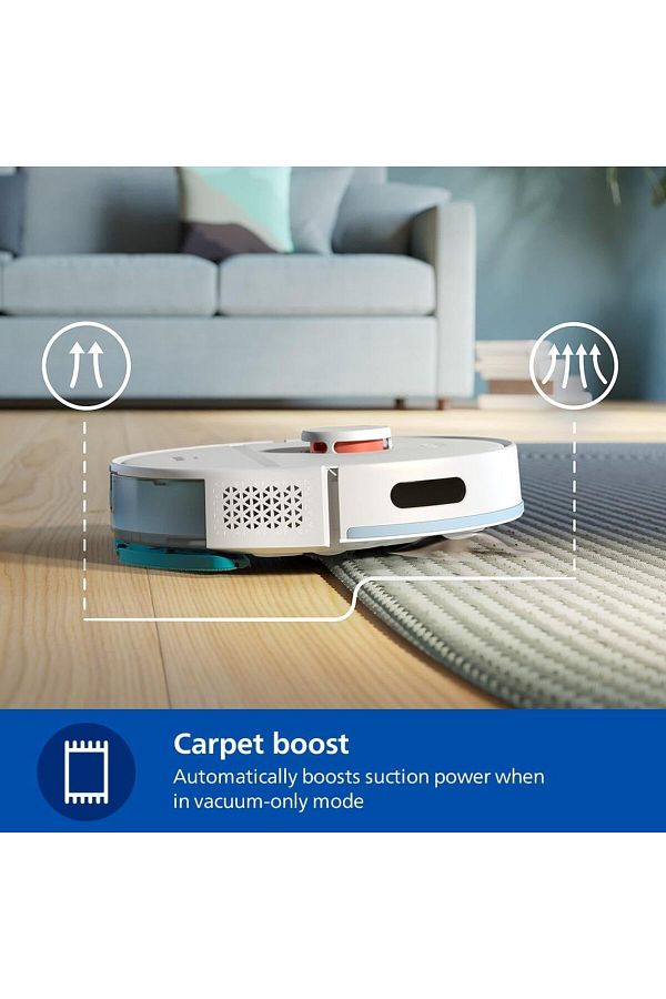 Philips Vaccum EvimTechx En Hızlı Series Xu2000 Islak Kuru Homerun Moplu Robot Süpürge Tek seferde Sil+Süpür - Görsel 3