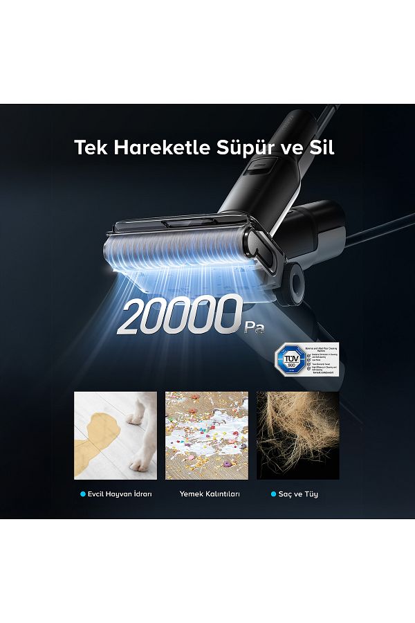 Roborock F25 ACE Islak Kuru Akıllı Dikey Süpürge - Görsel 5