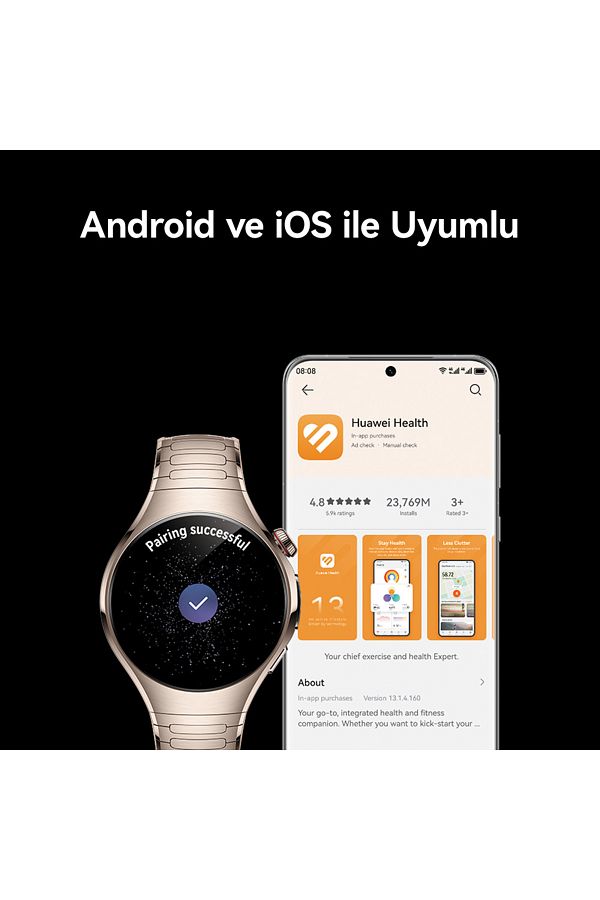Huawei WATCH 5 42mm  (HUAWEI Türkiye Garantili) - Beyaz - Görsel 6
