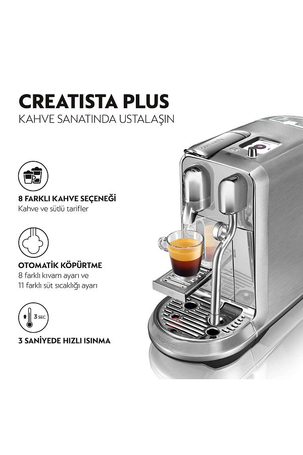Nespresso J520 Creatista Plus Süt Çözümlü Espresso Kahve Makinesi - Görsel 2