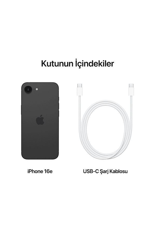 Apple MD1X4TU/A iPhone 16e 512GB Akıllı Telefon Siyah - Görsel 8