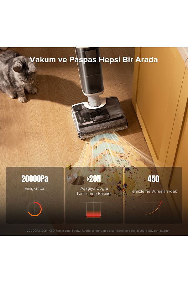 Roborock F25 RT Islak Kuru Akıllı Dikey Süpürge - Görsel 4