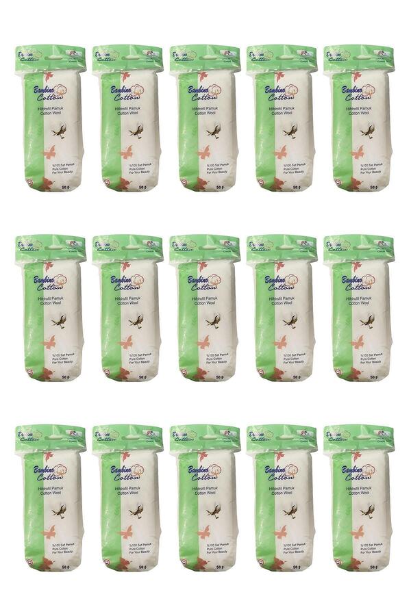 Hidrofil Saf Pamuk 50 Gr 15 Adet