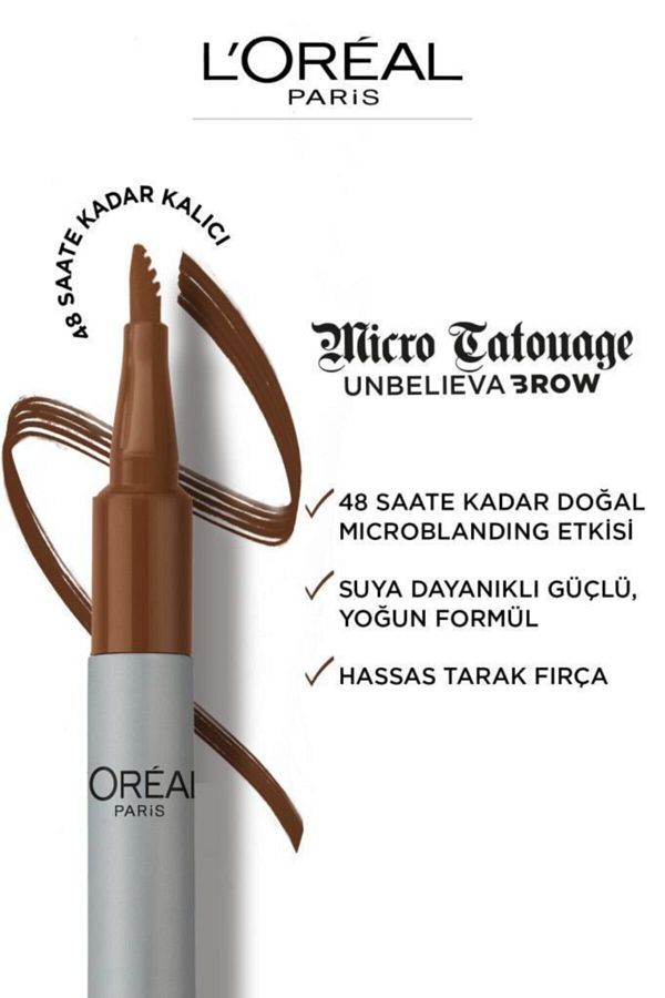 L'oréal Paris Unbelieva Brow Micro Tatouage Kaş Kalemi - 109 Ebony_2