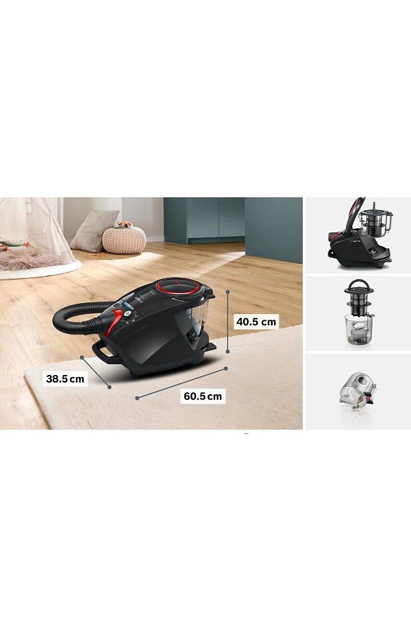 Bosch 10 YIL Motor Garantili Sessiz Güçlü Motor, Toz Torbasız Hijyenik Temizlik -Bosch Serie 8 ProPower - Görsel 4