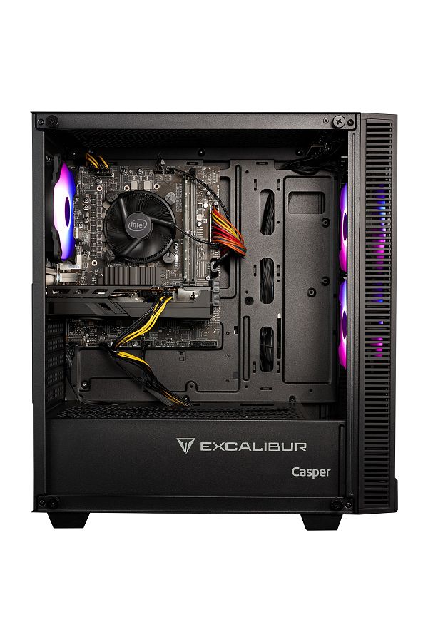 CASPER Excalibur E65L.144F-8V50X-0FC Core i5-14400F 8GB DDR5 RAM 500GB SSD RTX3050 Dos Masaüstü Bilgisayar - Görsel 3