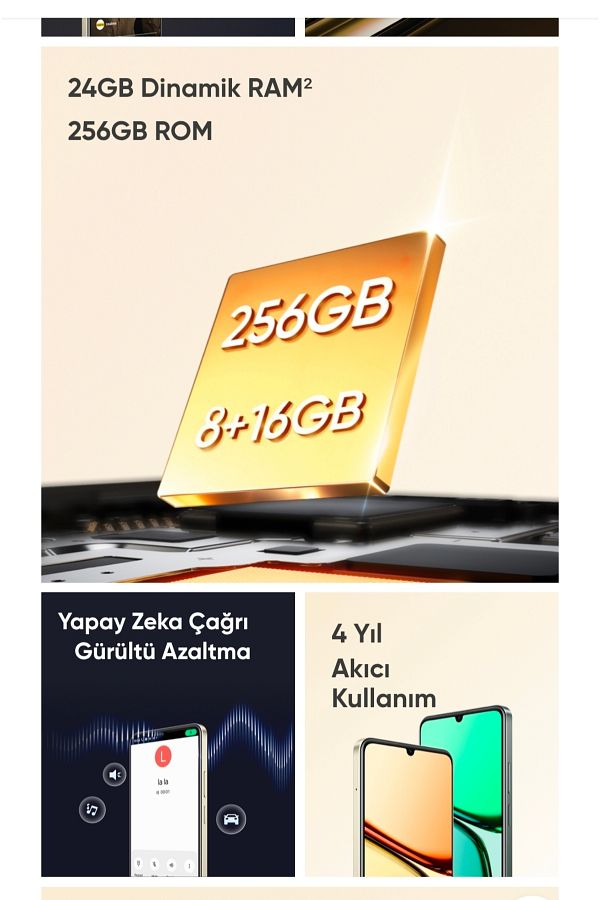 Realme C61 8gb 256gb Yeşil Cep Telefonu ( Türkiye Garantili) - Görsel 5