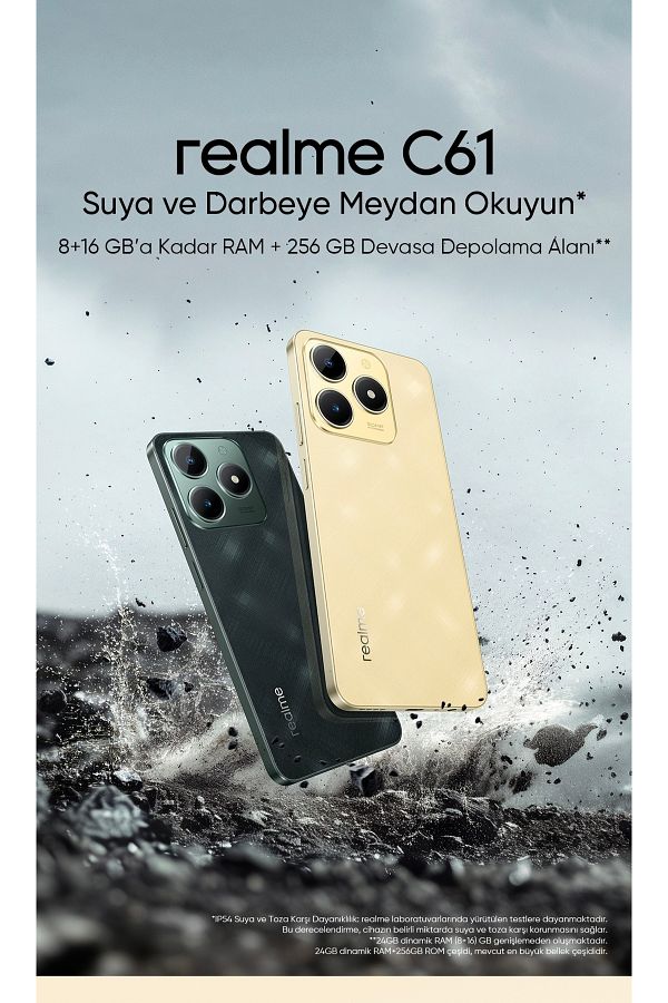 Realme C61 8gb 256gb Yeşil Cep Telefonu ( Türkiye Garantili) - Görsel 8