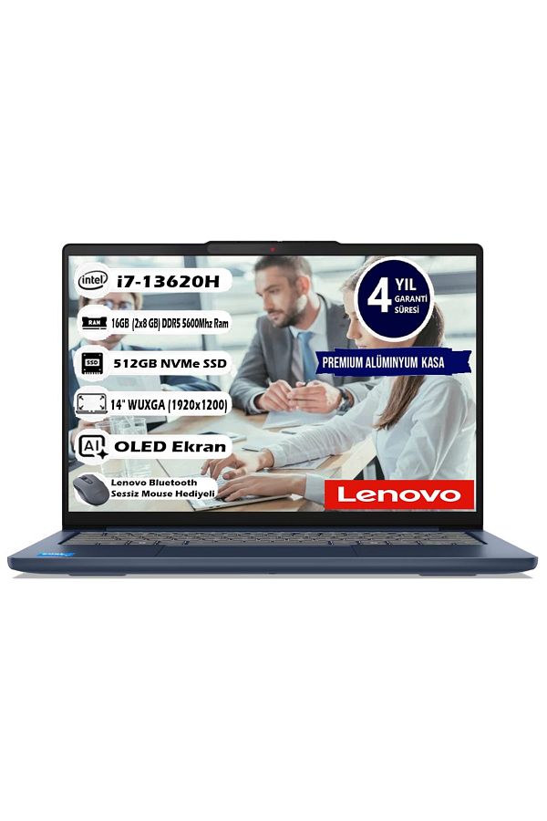 LENOVO IdeaPad Slim 5 14IRH10 Intel Core i7-13620H 16GB 512GB SSD 14" WUXGA 1920x1200 OLED Fdos 83HR004CTR