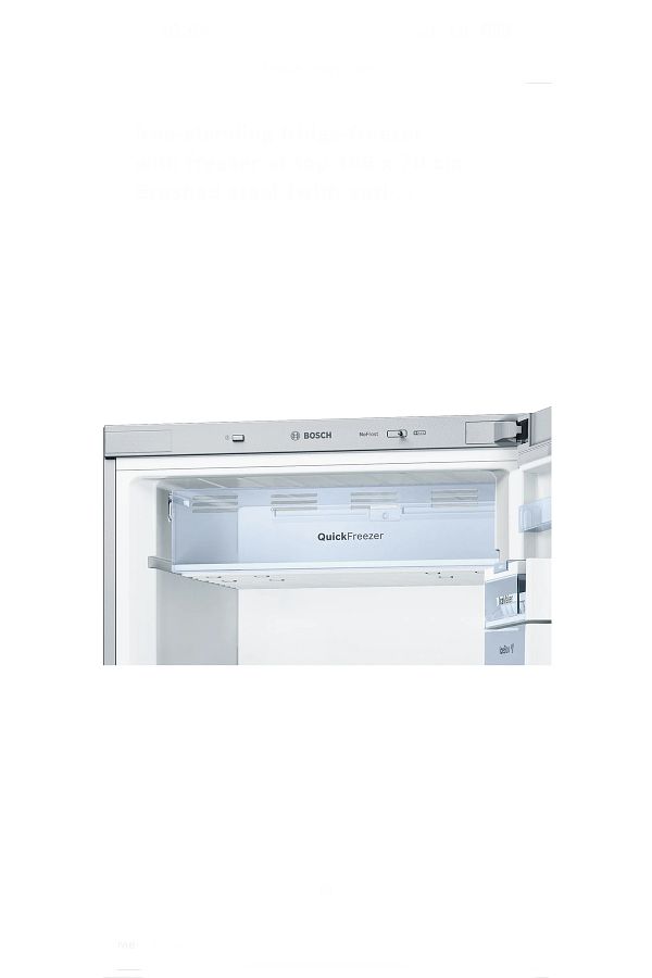 Bosch Kdn56vı35n Üstten Donduruculu Buzdolabı186 X 70 Cm Kolay Temizlenebilir Inox - Görsel 3