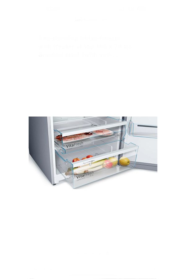 Bosch Kdn56vı35n Üstten Donduruculu Buzdolabı186 X 70 Cm Kolay Temizlenebilir Inox - Görsel 5