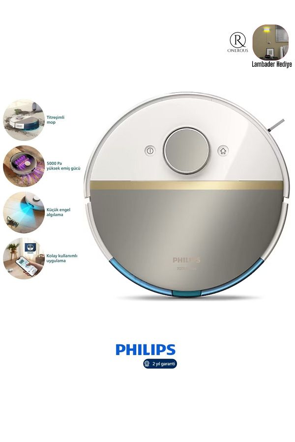 Philips Aqua Islak Ve Kuru Temizlik Robotu, Güçlü 5200 Mah Li-ıon Pıl,5000 Pa 360 Lazer Navigasyon, Epa11