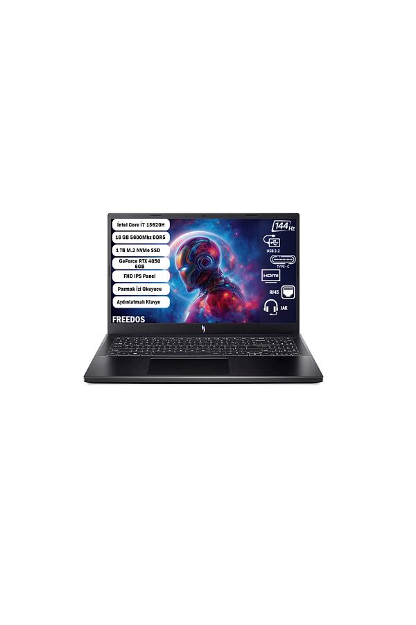 ACER Nitro V15 Anv15-51 Intel I7-13620h 16Gb 1 Tb Ssd Rtx4050-6gb 15.6''144hz Freedos Nh.qnbey.002+161