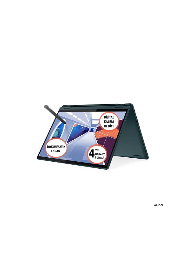 LENOVO Yoga 6 Amd Ryzen™ 5 7530u 8 Gb 512 Gb Ssd 13,3" Wuxga Freedos Ips 83b2009ntx