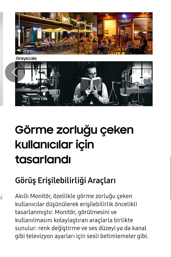 Samsung Kablosuz Wİ-Fİ, Bluetooth USB, 4K UHD (3840x2160) HDR10 SMART-Akıllı Tv Monitör 32inç 80Ekran Beyaz - Görsel 3