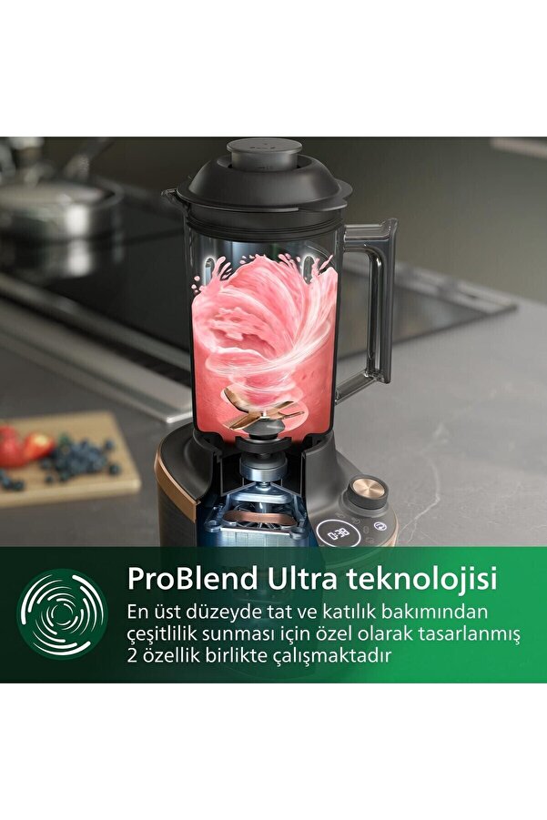 Philips Meyve sıkacağı modüllü yüksek hızlı blender Flip and Juice Buz Kırma Özellikli Katı Meyve Sıkacağı - Görsel 6