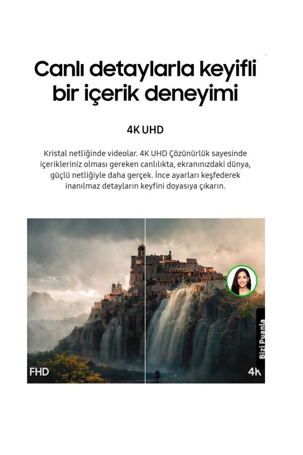 Samsung 4k Uhd Akıllı Tv-monitör 109 Ekran 43" Wi-fi Bağlantı Smart Slim Monitör - Görsel 3