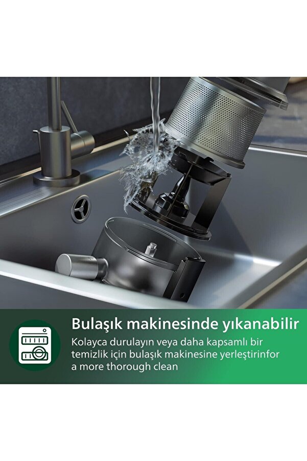 Philips Meyve sıkacağı modüllü yüksek hızlı blender Flip and Juice Buz Kırma Özellikli Katı Meyve Sıkacağı - Görsel 2