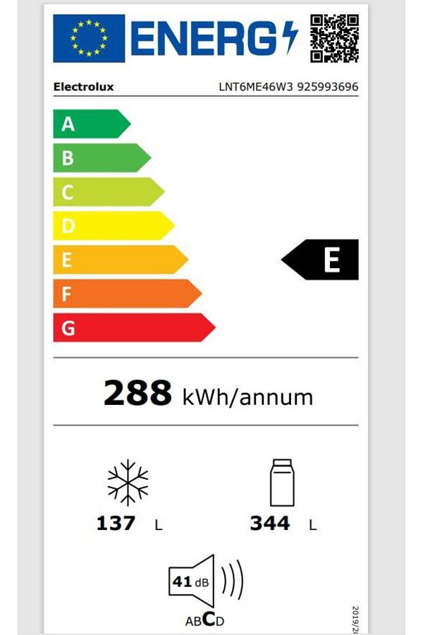 Electrolux (925993696) Lnt6me46w3 Alttan Dondurmalı Buzdolabı Solo - Görsel 2