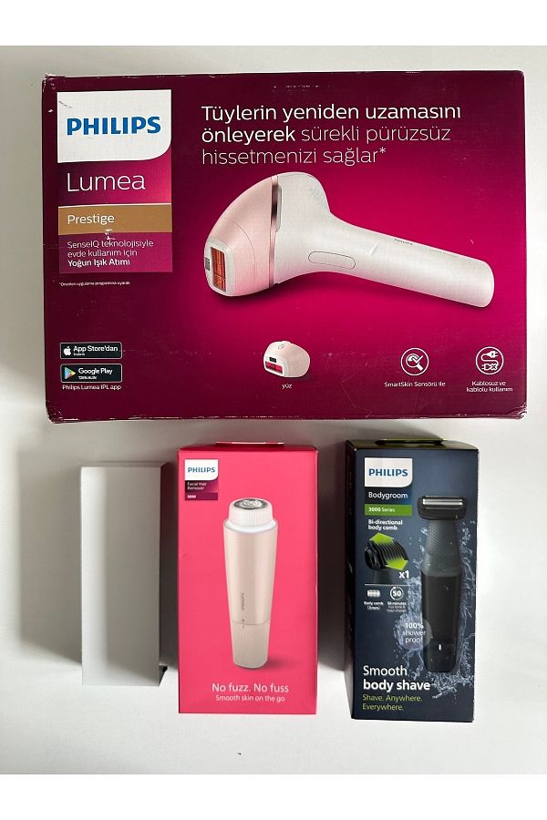 Philips Yeni Lumea Yüz, Vücüt Ve Hassas Bölge Bakım & Epilasyon Set, Tüy Alma Ve Traş Makinesi Full Set - Görsel 7