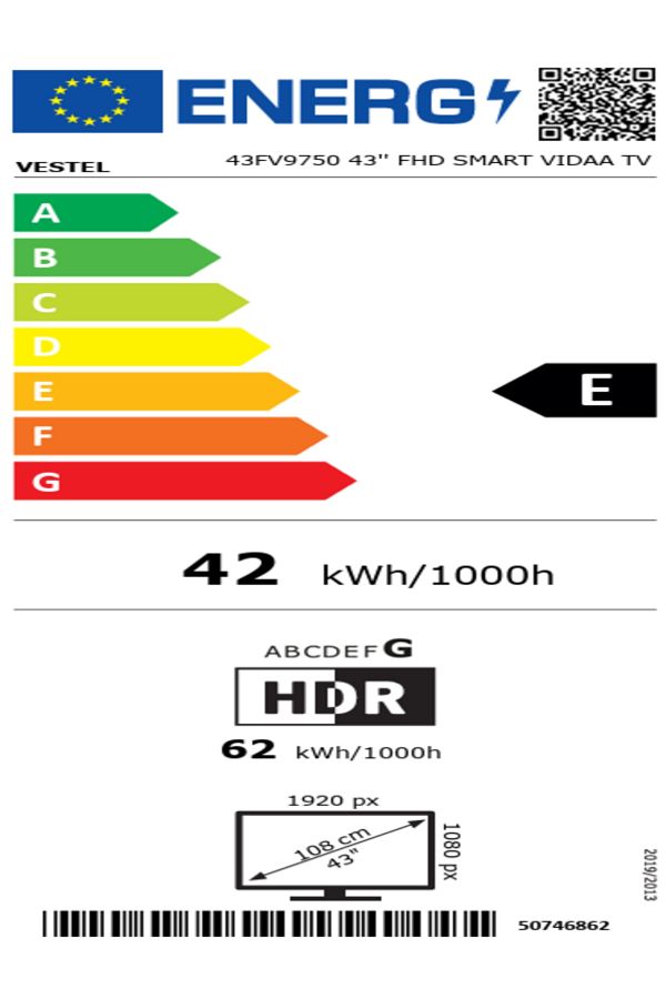 VESTEL 43FV9750 43'' 108 Ekran Full HD Smart Vidaa TV - Görsel 8