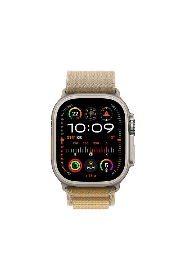 Apple Watch Ultra 2 GPS + Cellular 49mm Natural Titanium Case with Tan Alpine Loop - Small - Görsel 2