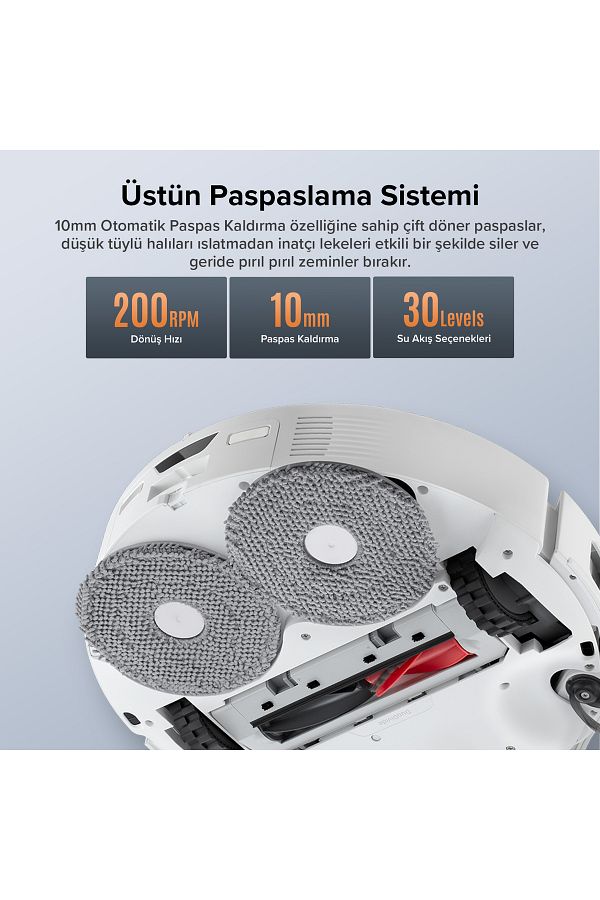 Roborock Qrevo Edge 5V1 Akıllı Robot Süpürge - Beyaz - Görsel 7