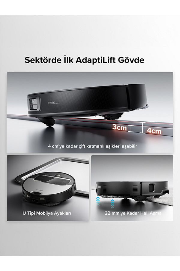 Roborock Saros Z70 Akıllı Robot Süpürge 22.000 Pa HyperForce Emiş Gücü - Görsel 9