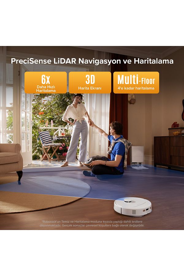 Roborock Qrevo L Akıllı Robot Süpürge - Beyaz - Görsel 14