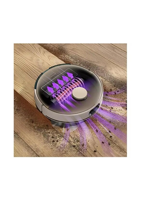 Philips Homerun-7000 Serisi Aqua Islak ve Kuru Titreşimli Premium Robot Süpürge Beyaz-Gold - Görsel 2