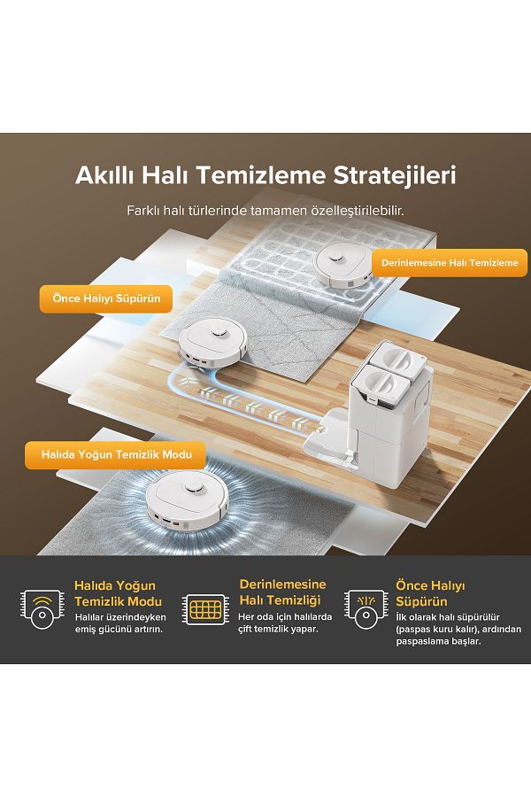 Roborock Qrevo L Akıllı Robot Süpürge - Beyaz - Görsel 12