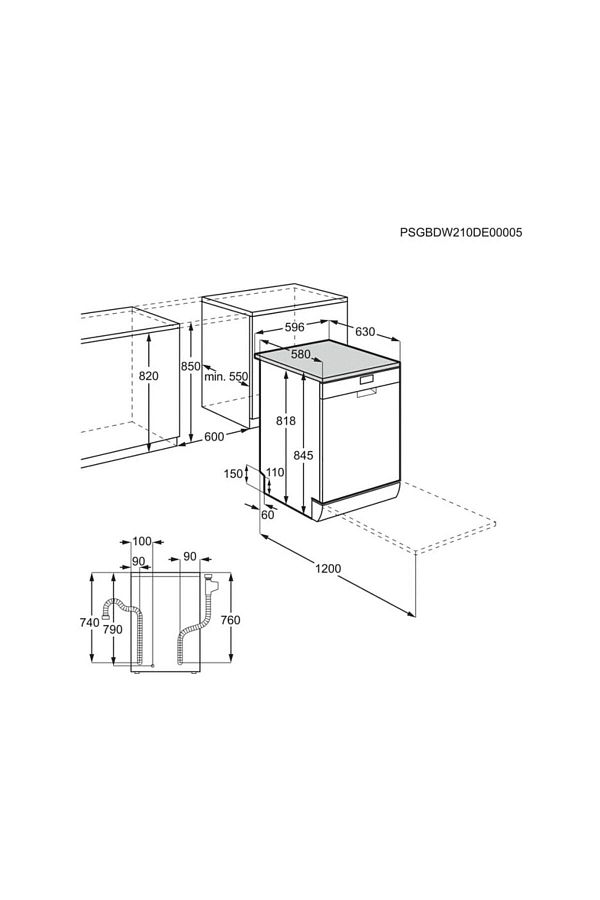 Electrolux (911514096) Esa47210sx Bulasık Makınesı Solo - Görsel 3