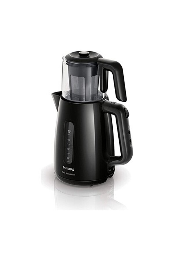 Philips 1700W, 1900ML, Cam Demlik, Siyah Çay Makinesi - Görsel 2