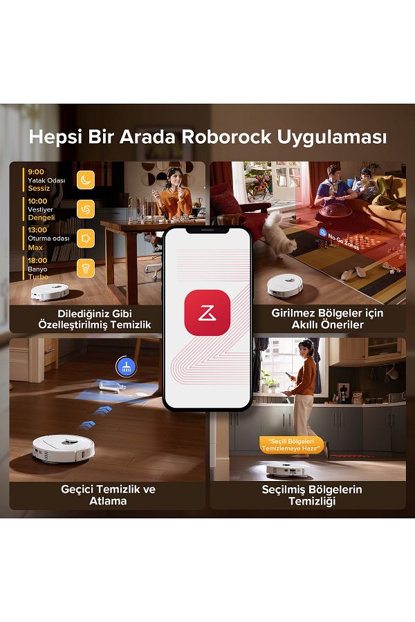 Roborock Qrevo L Akıllı Robot Süpürge - Beyaz - Görsel 15