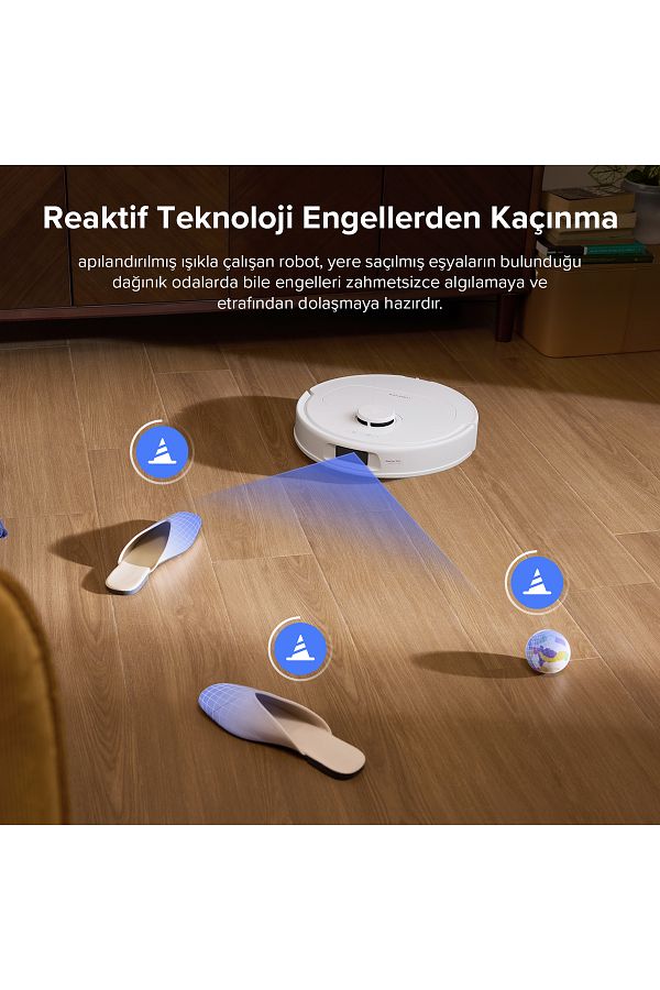 Roborock Qrevo L Akıllı Robot Süpürge - Beyaz - Görsel 9