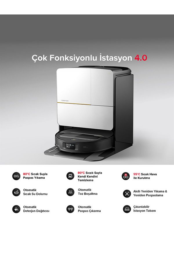 Roborock Saros Z70 Akıllı Robot Süpürge 22.000 Pa HyperForce Emiş Gücü - Görsel 13