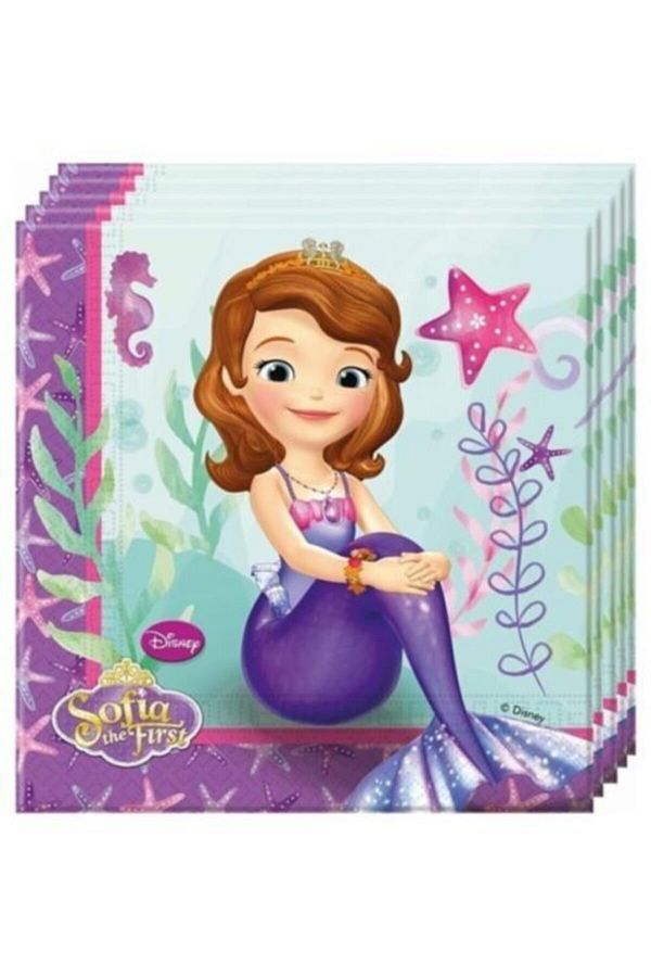 Orijinal Lisanslı Sofia The First Kağıt Peçete 20 Adet 33x33 cm