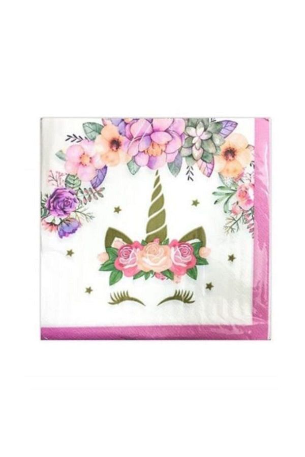 Unicorn Premium Çiçekli Peçete 20 Adet 33x33 cm