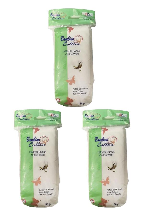 Hidrofil Saf Pamuk 50 Gr 3 Adet