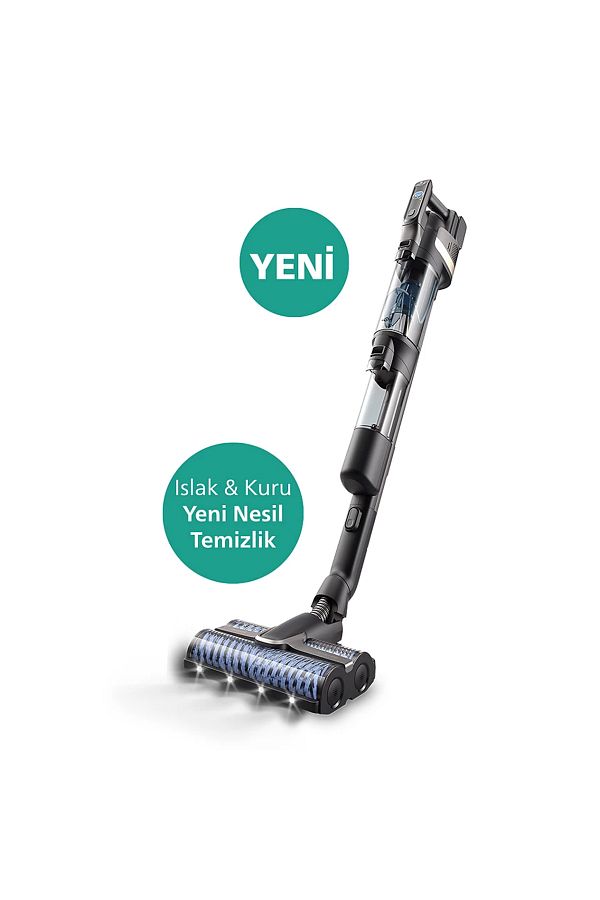 Philips 9000 Serisi AquaTrio Kablosuz Dik Süpürge, Otomatik Temizleme, AquaSpin Başlık, XW9463/11 - Görsel 4