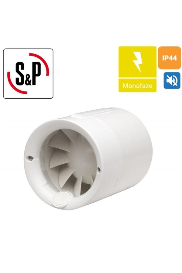 Soler Palau Silentub 100 Sessiz Aksiyel Fan Ø 100mm Db 37.5 M³/h 100 Ortam Havalandırma Fanı Temizle