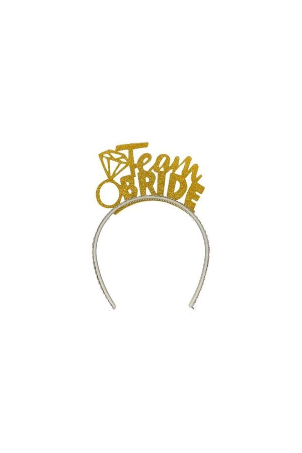 10 Adet Gold Simli Eva Team Bride Taç