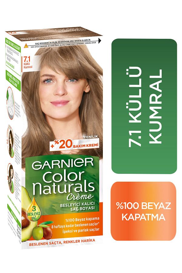 Color Naturals Saç Boyası 7.1 Küllü Kumral