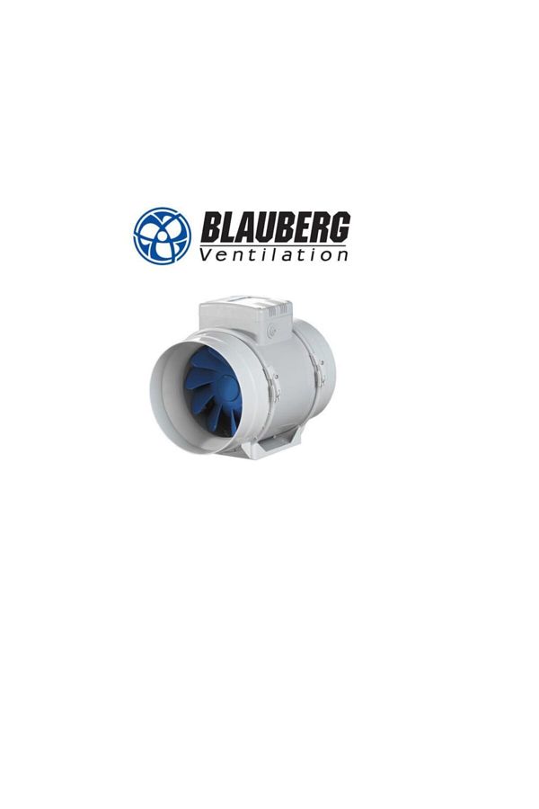 Turbo-e 100 Karışık Akışlı Kanal Fanı 147 M³/h Ses Seviyesi 27 Dba Sessiz Tasarruflu Güç 21
