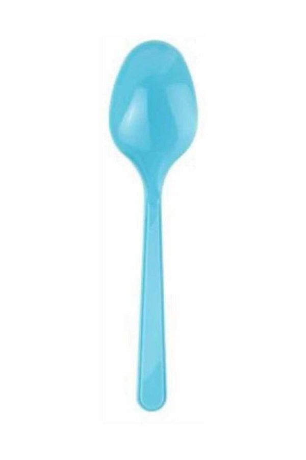Plastik Kaşık Açık Mavi 25li